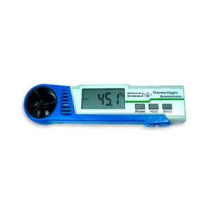 Anemómetro Portátil Digital Velocidad del Viento, Temperatura y Humedad